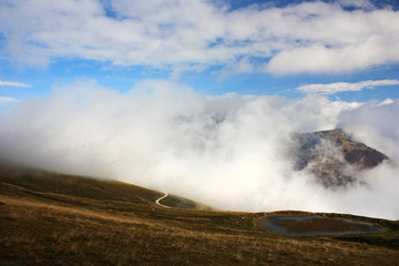 Clouds over Mount Baldo, Italy