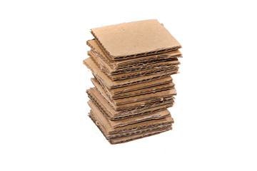 crumpled paper isolated on white background