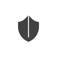 Security shield vector icon. filled flat sign for mobile concept and web design. Shield protection simple solid icon. Symbol, logo illustration. Pixel perfect vector graphics