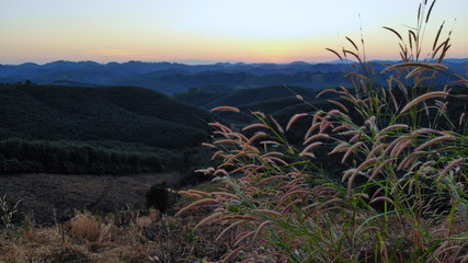 Beautiful and spectacular views of the mighty valley and the aerial view background.