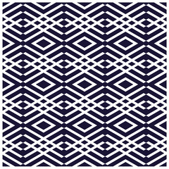 Seamless geometric pattern with monochrome. Artistic black  background with hipster elements. - Vector