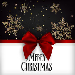 merry christmas greeting template poster design