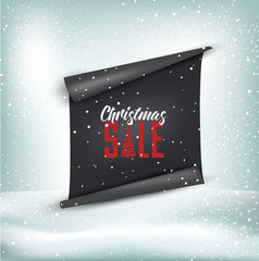 snow christmas sale template board for business poster 