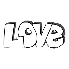 Love lettering. Inscription 