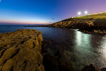 Calabona ad Alghero (Sardegna) in notturna 