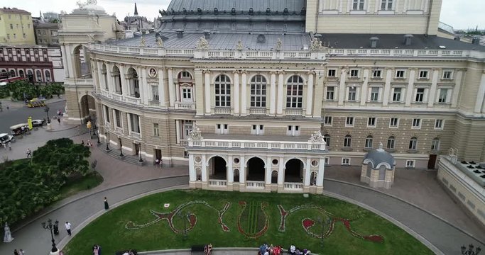 Odessa Opera House, video from the air
