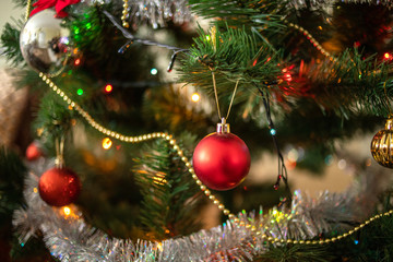 Christmas decoration on tree