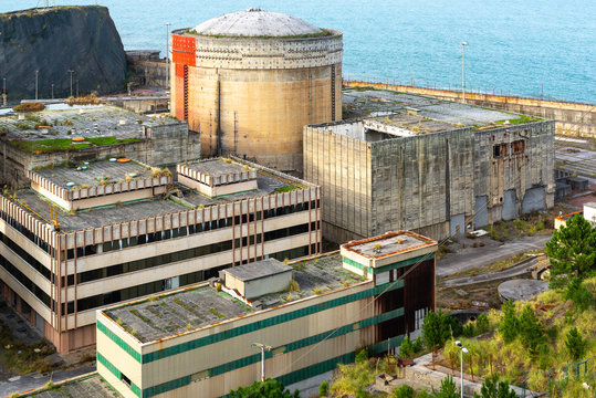 Abandoned nuclear power plant in Lemoniz, Vizcaya, Spain