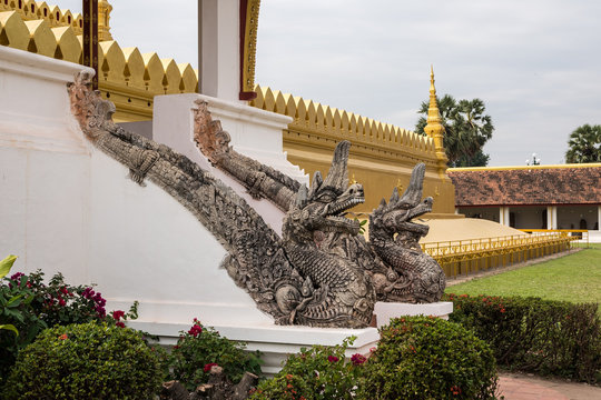 Laos - Vientiane - Pha That Luang (Buddhistischer Tempel)