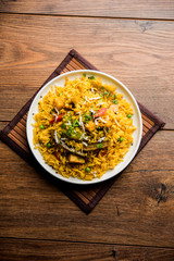 Masala Rice or masale bhat - is a spicy vegetable fried rice / biryani or Pulav usually made during wedding occassions in maharashtra, India