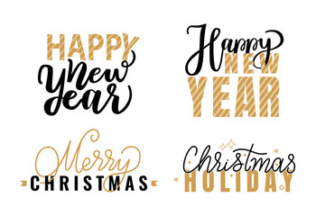 Happy New Year, Merry Christmas Festive Greetings