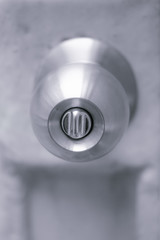 Basic modern door knob with silver color