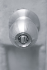 Basic modern door knob with silver color