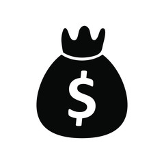 Money bag vector icon