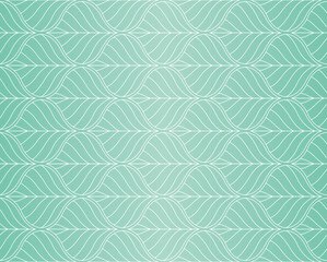 Fototapeta premium Vector Leaves Seamless Pattern. Abstract Grid Background. Geometric texture.