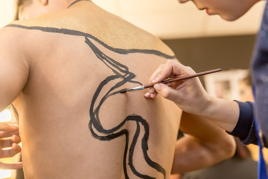 Progress in body painting Doug Brann