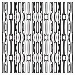 Fototapeta premium Seamless geometric pattern with monochrome. Artistic black background with hipster elements. - Vector