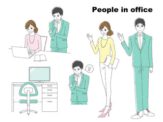 オフィスの人々