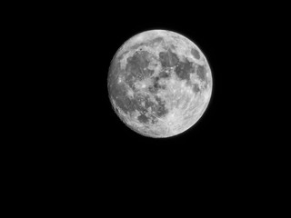 Full moon close up
