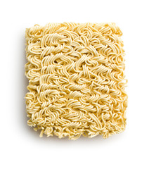 Uncooked instant noodles.
