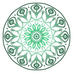 Ornamental circle pattern. Hand draw Mandala. Vintage decorative elements. vector illustration. Anti-stress therapy pattern.