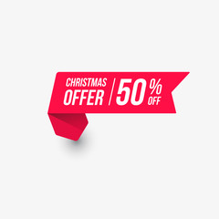 Christmas Offer Label