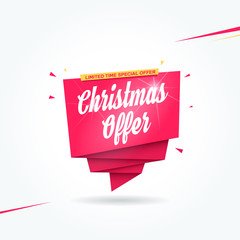 Christmas Offer Label