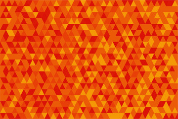 Orange triangle tile background