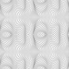 Seamless abstract background of a surface with optical illusion of distortion.