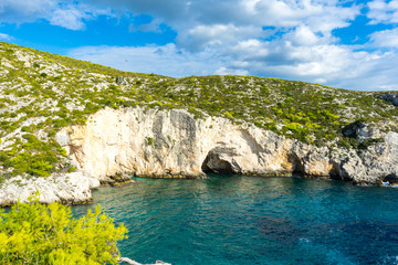 Fototapeta na wymiar Greece, Zakynthos, Snorkeling paradise of Porto Limnionas caves and bay
