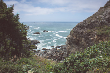 View of the Pacific Ocean at Patrick's Point State Park near Trinidad, California