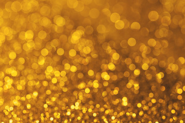 Gold blur bokeh light background