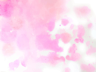 Colorful abstract vector background. Soft  pink watercolor stain