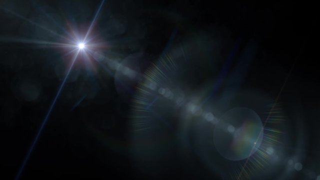 Digital multicolor abstract sun with flare natural overlays background with lights and sunshine wallpaper. Progressive uniform motion from left to right.