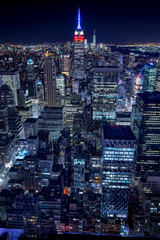 New York panoramica notturna
