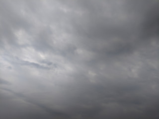 Dramatic dark grim stormy rainy sky Nature photo background