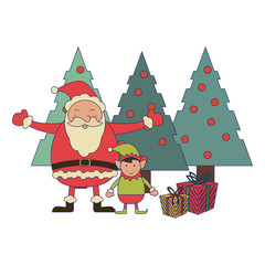 Christmas santa claus cartoon