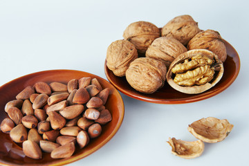 walnuts and pine nuts