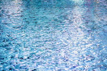 water pool surface with litter wave and glitter.