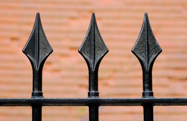 Plack Metal Fence