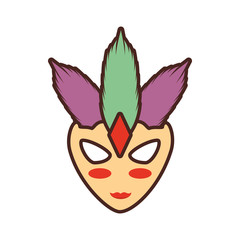 mask carnival celebration icon