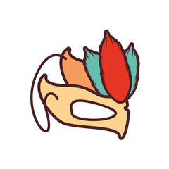 mask carnival celebration icon