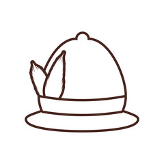 hunter hat isolated icon