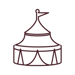 circus tent isolated icon