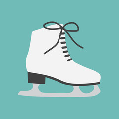 ice figure skate icon- vector illustration