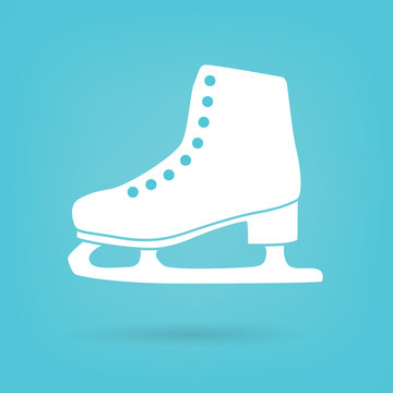 ice figure skate icon- vector illustration