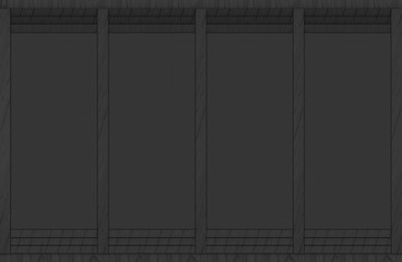 3d rendering. luxury empty dark black wood panel wall background.
