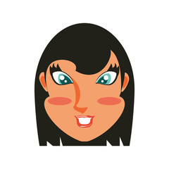 head of young woman avatar character