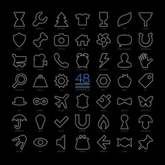  Basic outline icons.