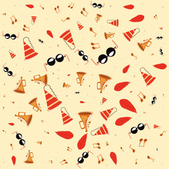 set of accessories party pattern